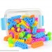 O-Toys 96 Pieces DIY Interlocking Building Blocks Toy Colorful Plastic Puzzle Construction Playset Creative Educational Stacking Blocks Toys Set for Kids B07KG735Y8